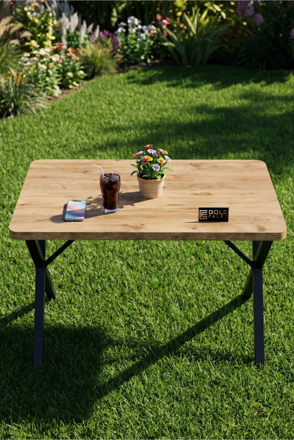 Rectangular Dining Table, 110cm - Brown