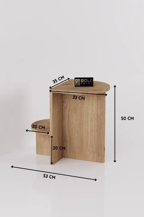 Setro Oval Side Table - Multicolour