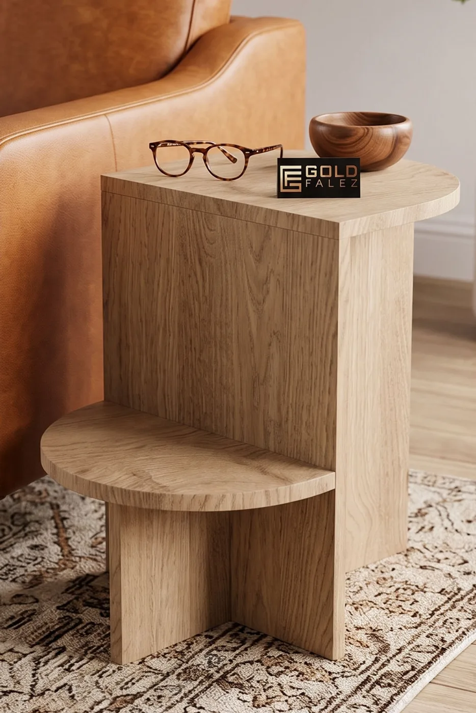 Setro Oval Side Table - Multicolour