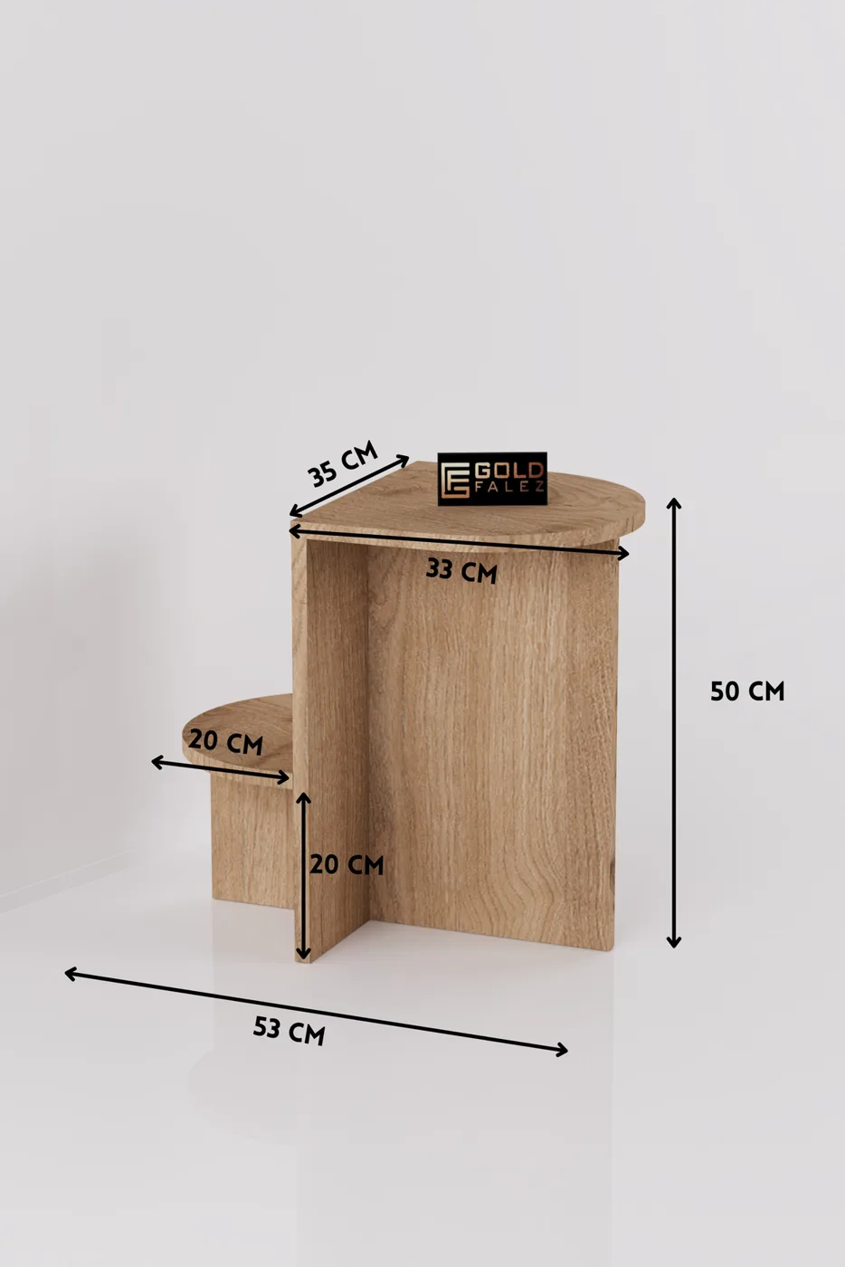 Setro Oval Side Table - Multicolour