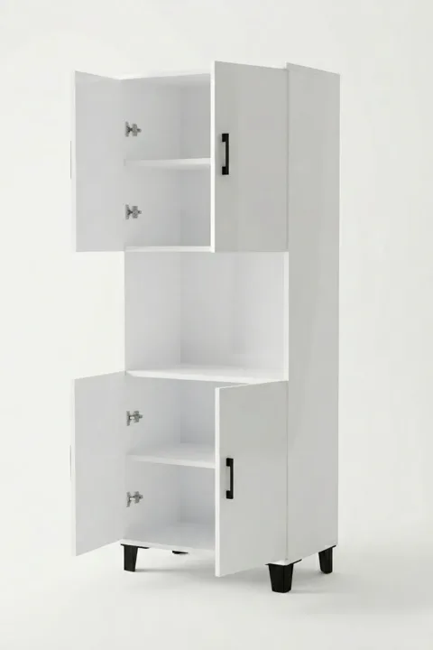 Vertical Kitchen Cabinet - White