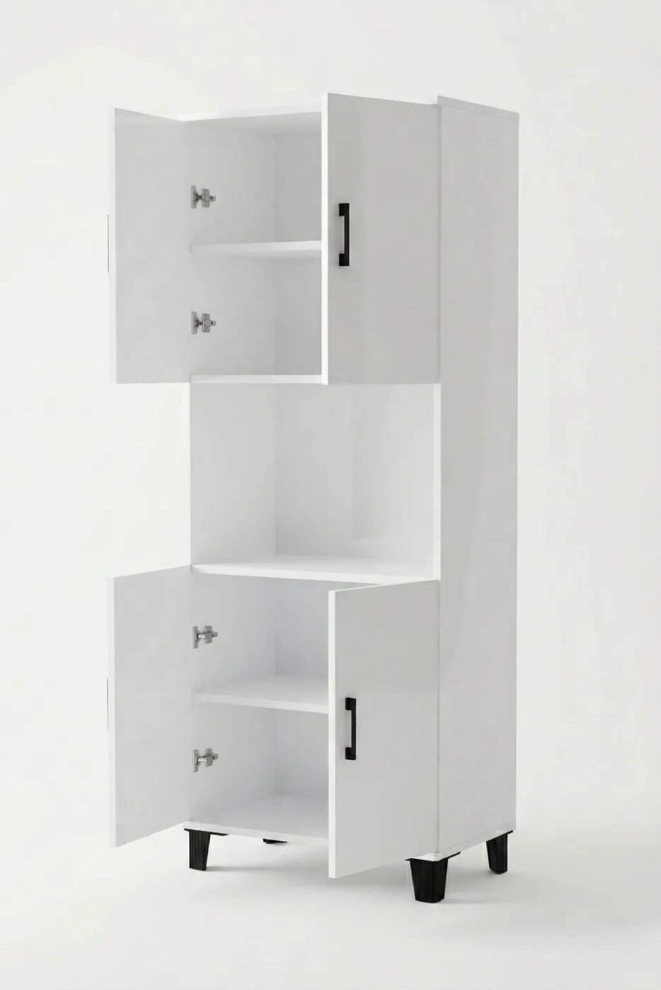Vertikaler Küchenschrank - Weiß