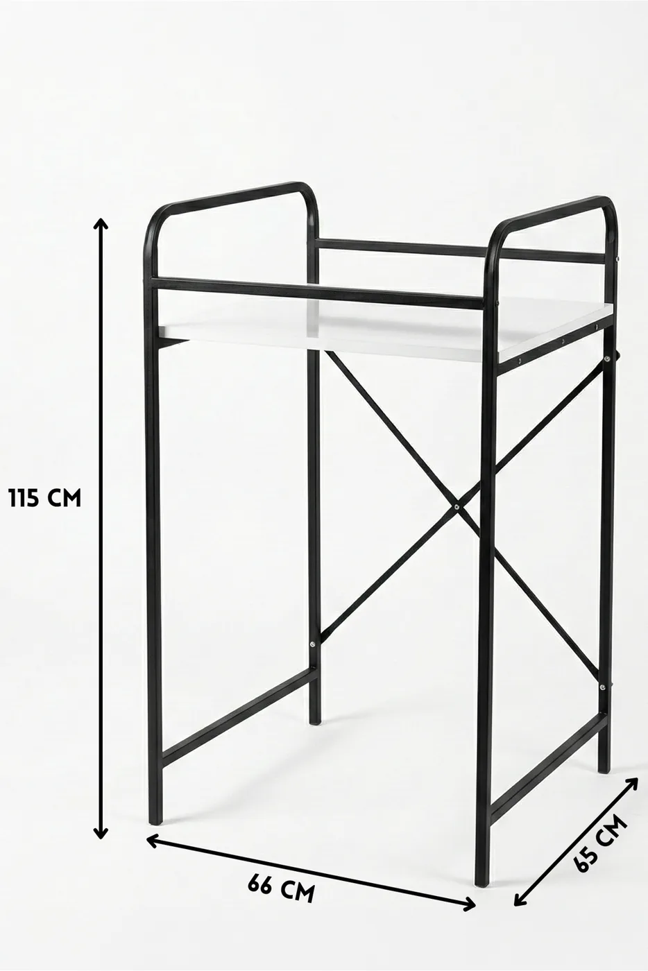 Washing Machine & Dryer Cabinet Metal Legs - Black