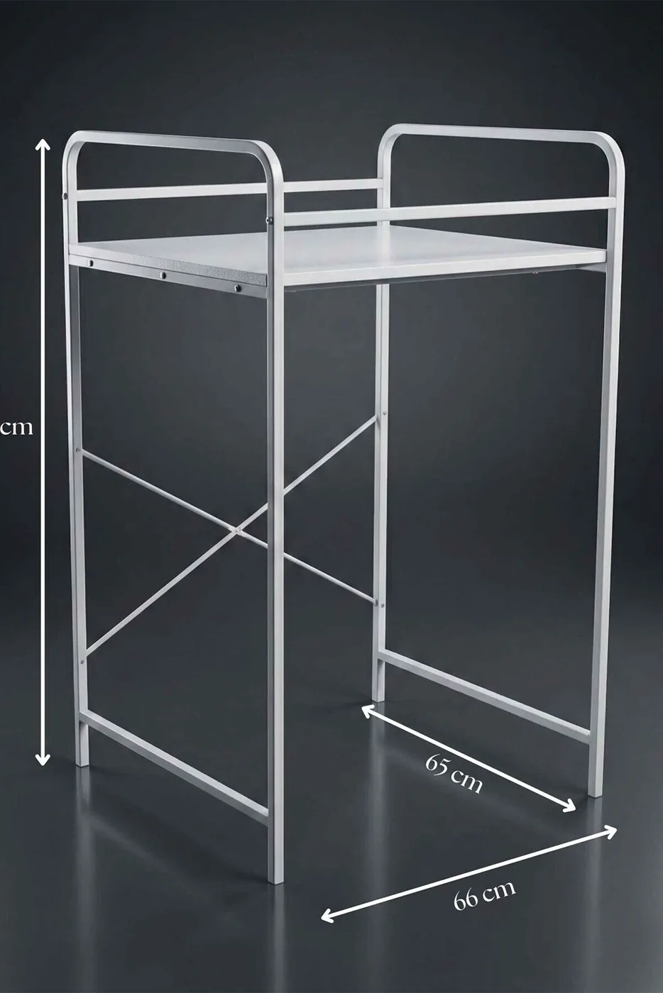 Washing Machine & Dryer Cabinet Metal Legs - White