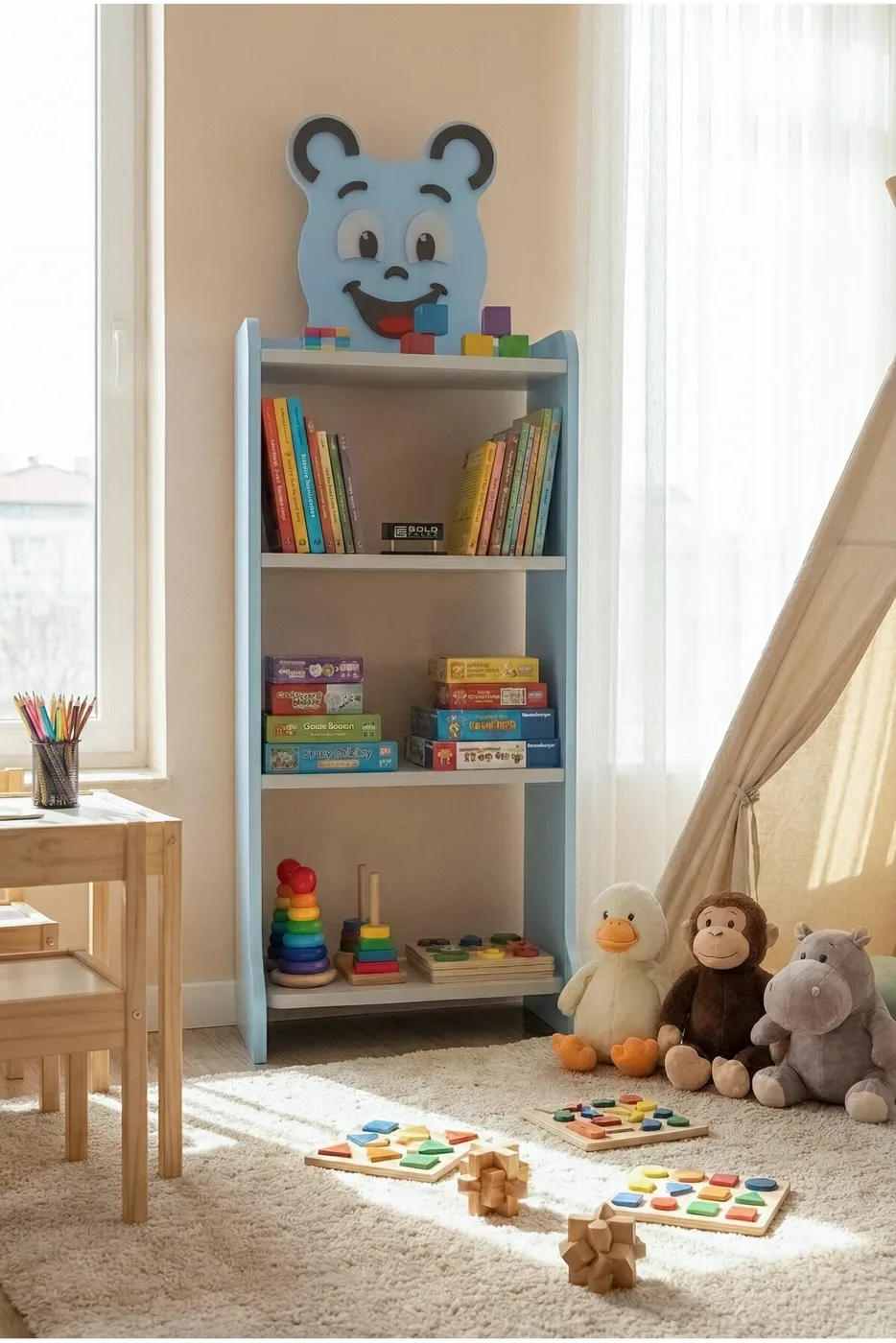 Happy Face Kinder-Bücherregal