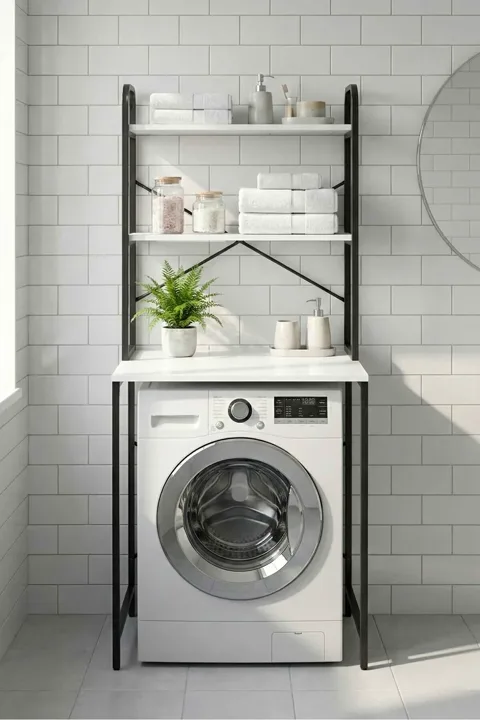 Washing Machine Cabinet Metal Legs - Black