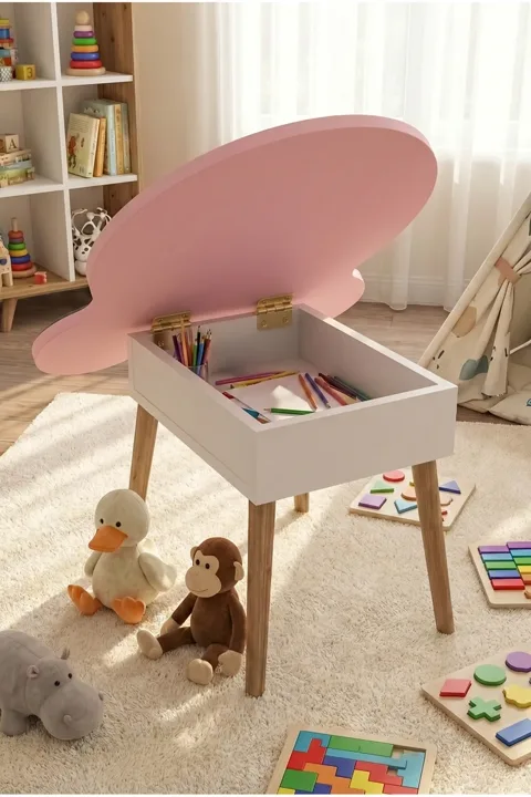 Happy Face Play & Activity Table - Pink