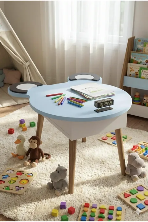 Happy Face Play & Activity Table - Blue