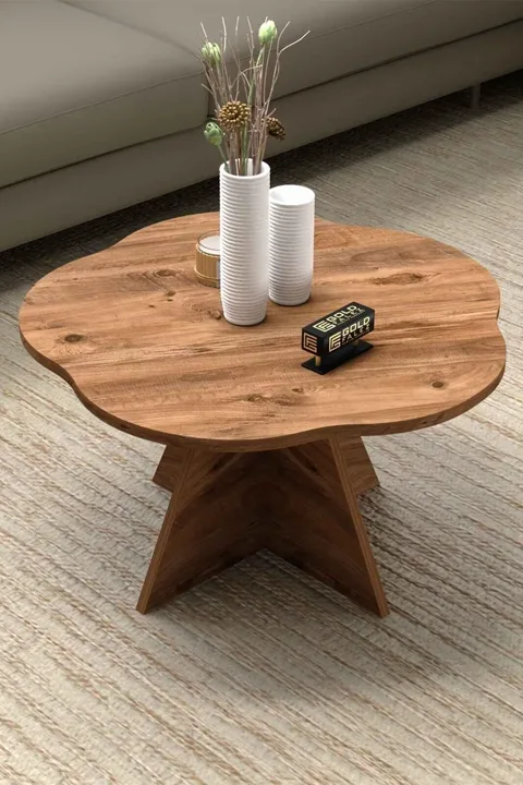 Table basse géométrique Cicek - marron