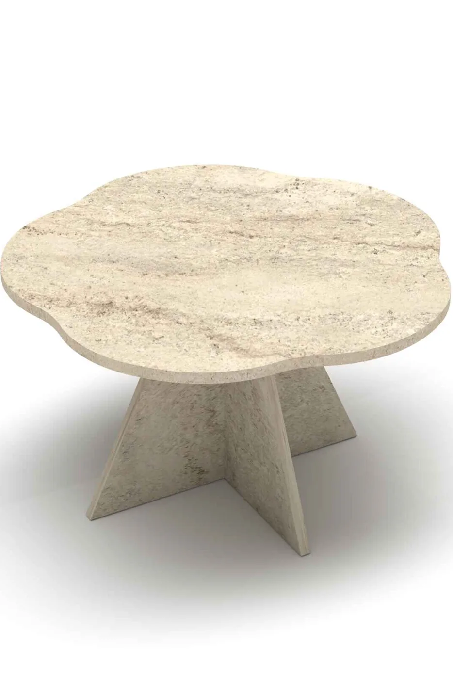 Table basse géométrique Cicek - beige