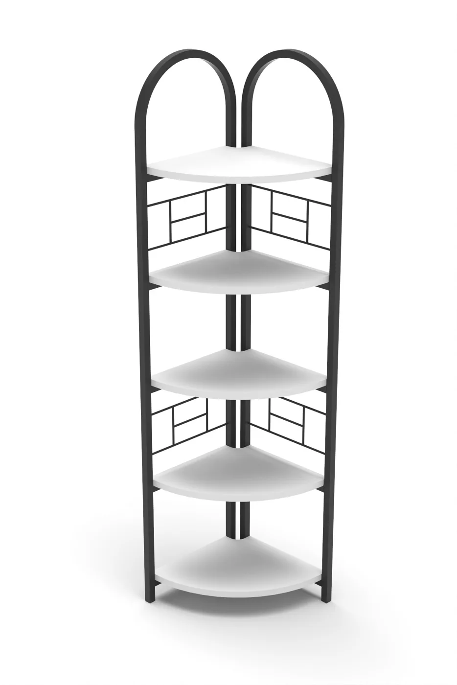 Bohemian Bookcase & Planter Stand - White