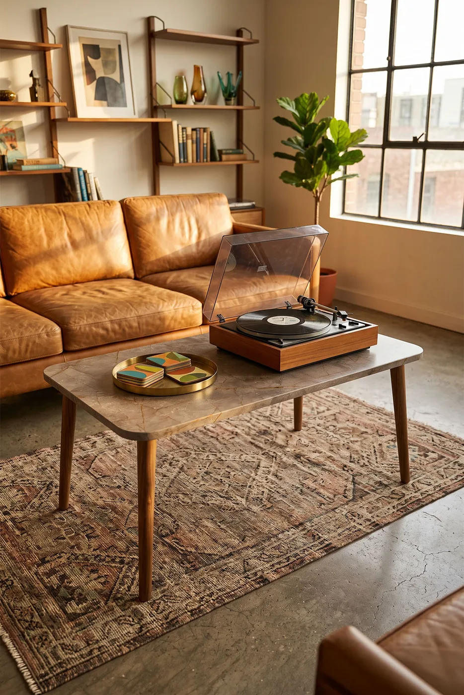 Torna Square Coffee Table - Multicolour