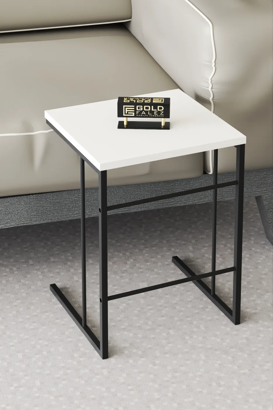 Solo 3-Piece Square Nesting Table Set - White