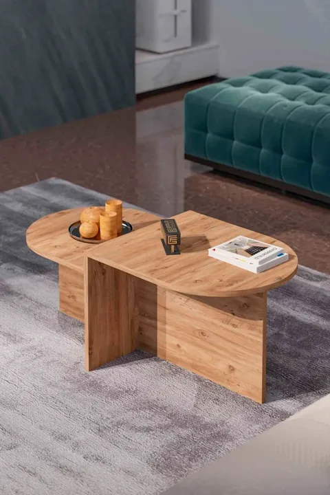 Setro Oval Coffee Table - Brown