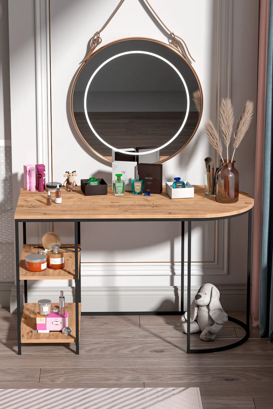 Dolunay Desk - Brown