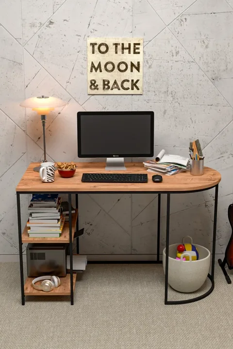 Dolunay Study Desk - Brown