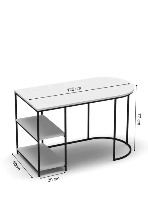 Dolunay Study Desk - Brown