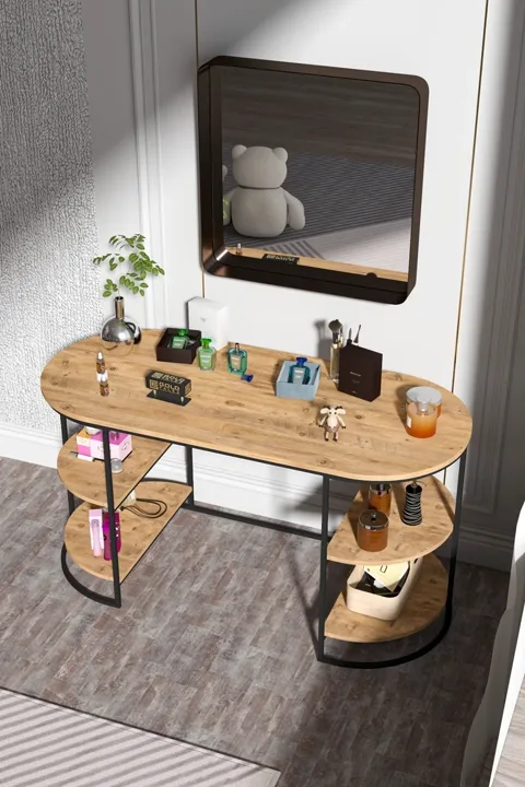 Dolunay 2-Piece Desk - Brown