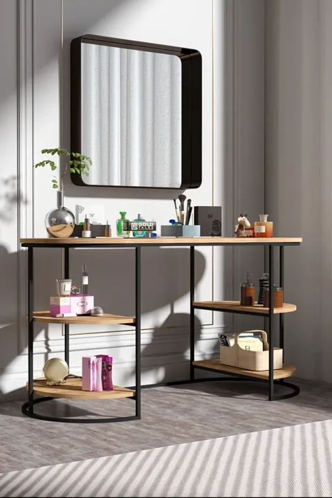 Dolunay 2-Piece Desk - Brown