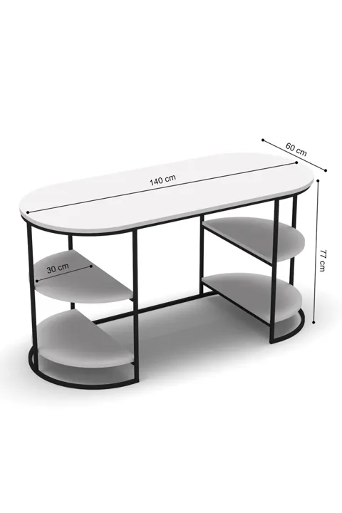Dolunay 2-Piece Desk - Brown