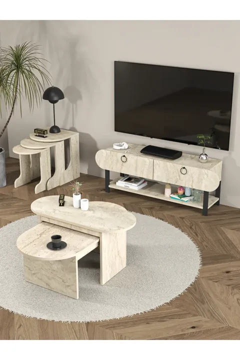 Setro TV Unit - Ecru