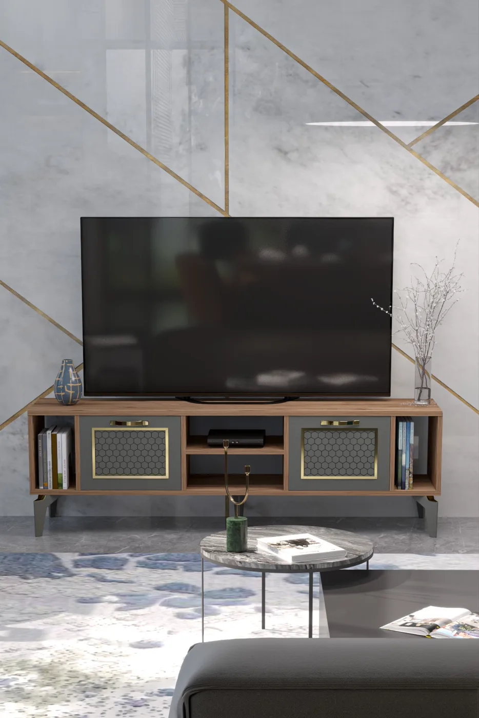 TV-Möbel - Braun