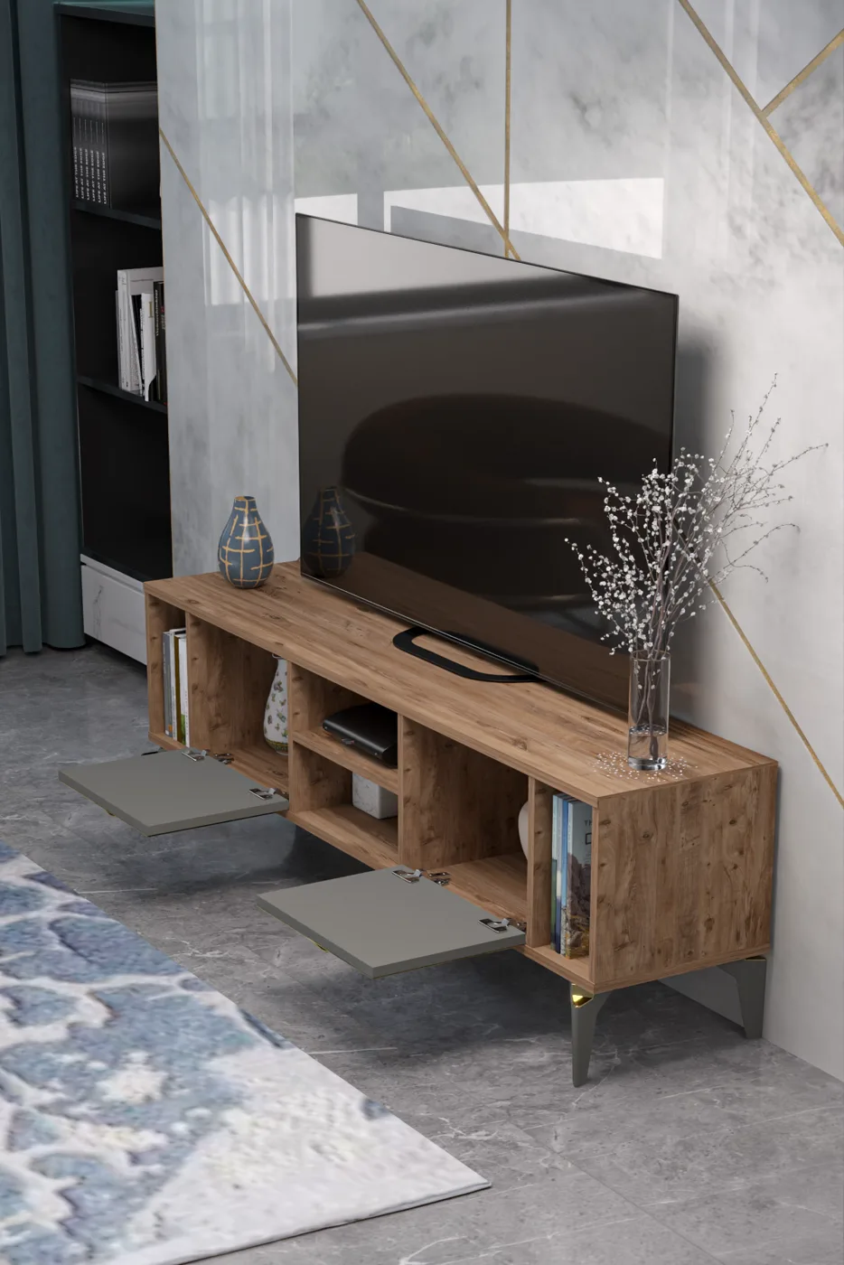TV-Möbel - Braun