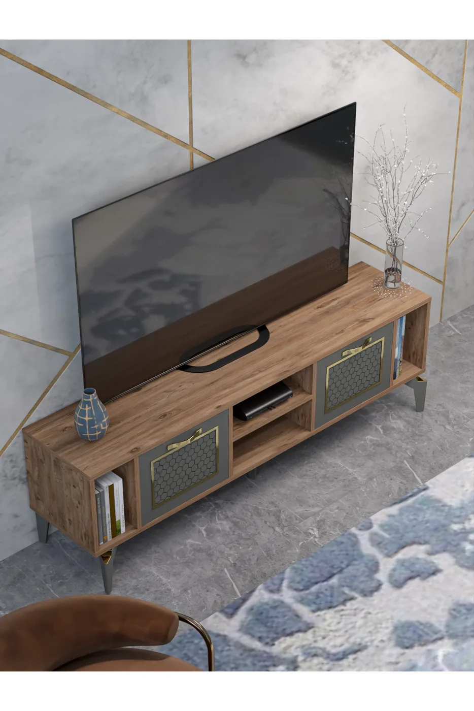 TV-Möbel - Braun