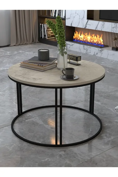 Special Round Coffee Table - Multicolour