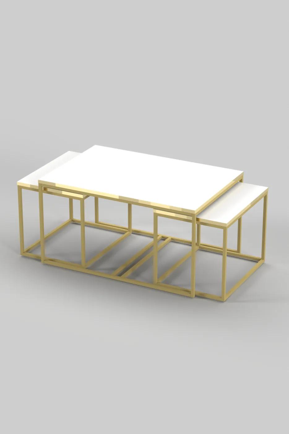 Flora Coffee & Nesting Table Set - Yellow