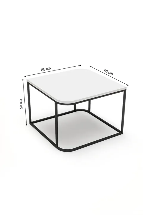 Damla Square Coffee Table - Brown