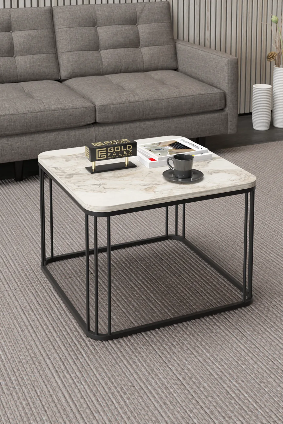 Alize Square Coffee Table - Multicolour