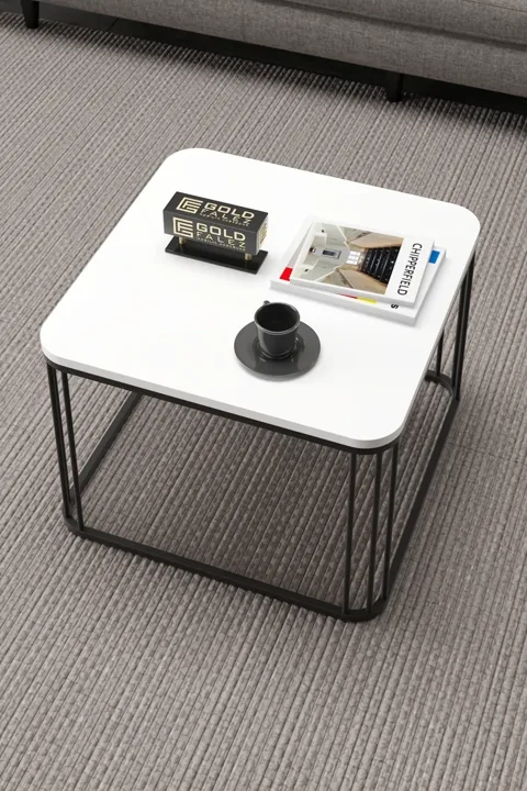 Alize Square Coffee Table - White