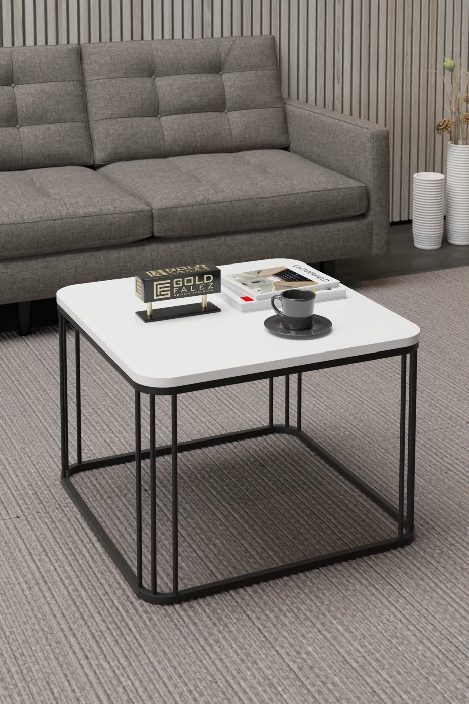 Alize Quadratischer Couchtisch - Weiß