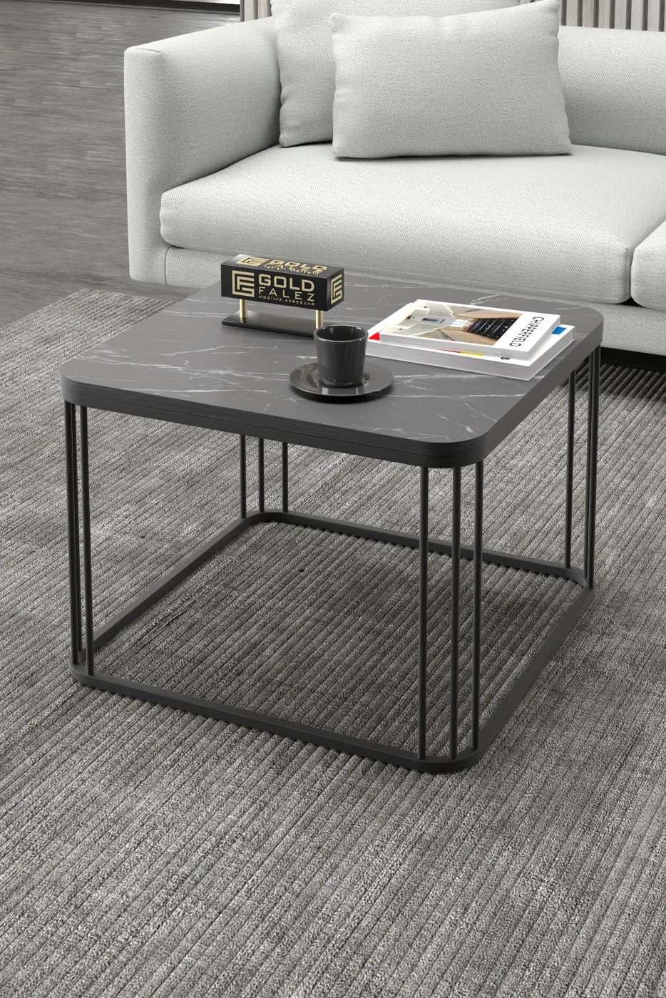 Alize Square Coffee Table - Black
