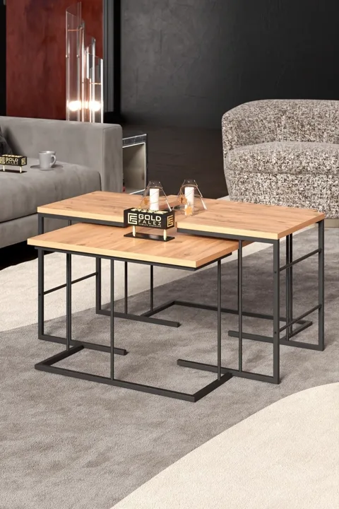 Solo 3-Piece Coffee & Nesting Table Set - Atlantic Pine