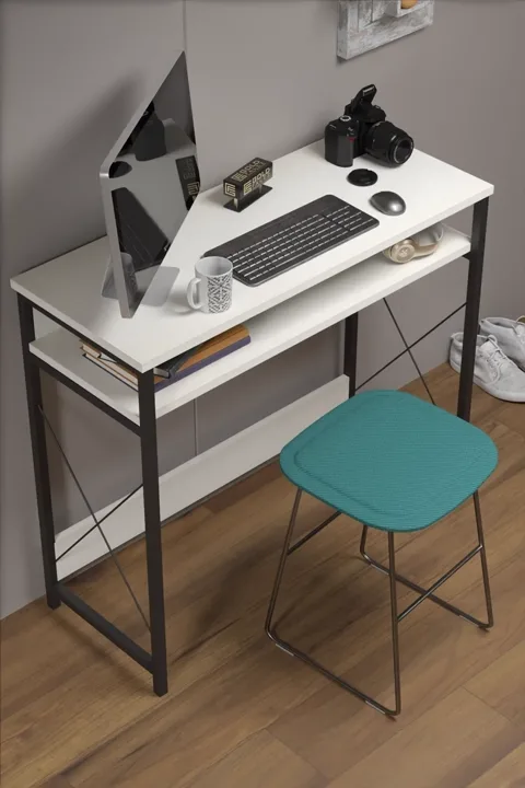 School Study Desk - White