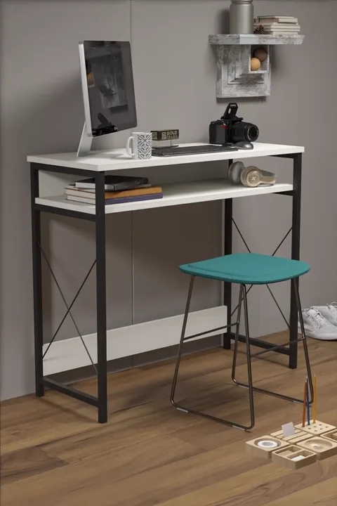 School Study Desk - White