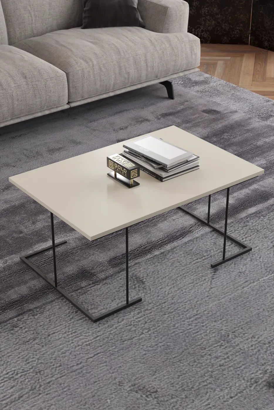 Solo Rectangular Coffee Table - Cream