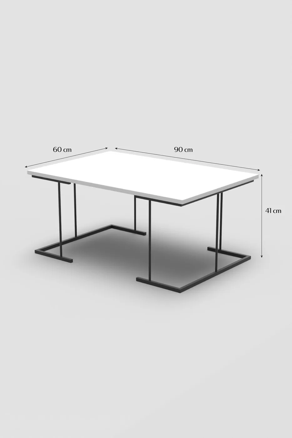 Solo 3-Piece Coffee & Nesting Table Set - Black Marble Effect