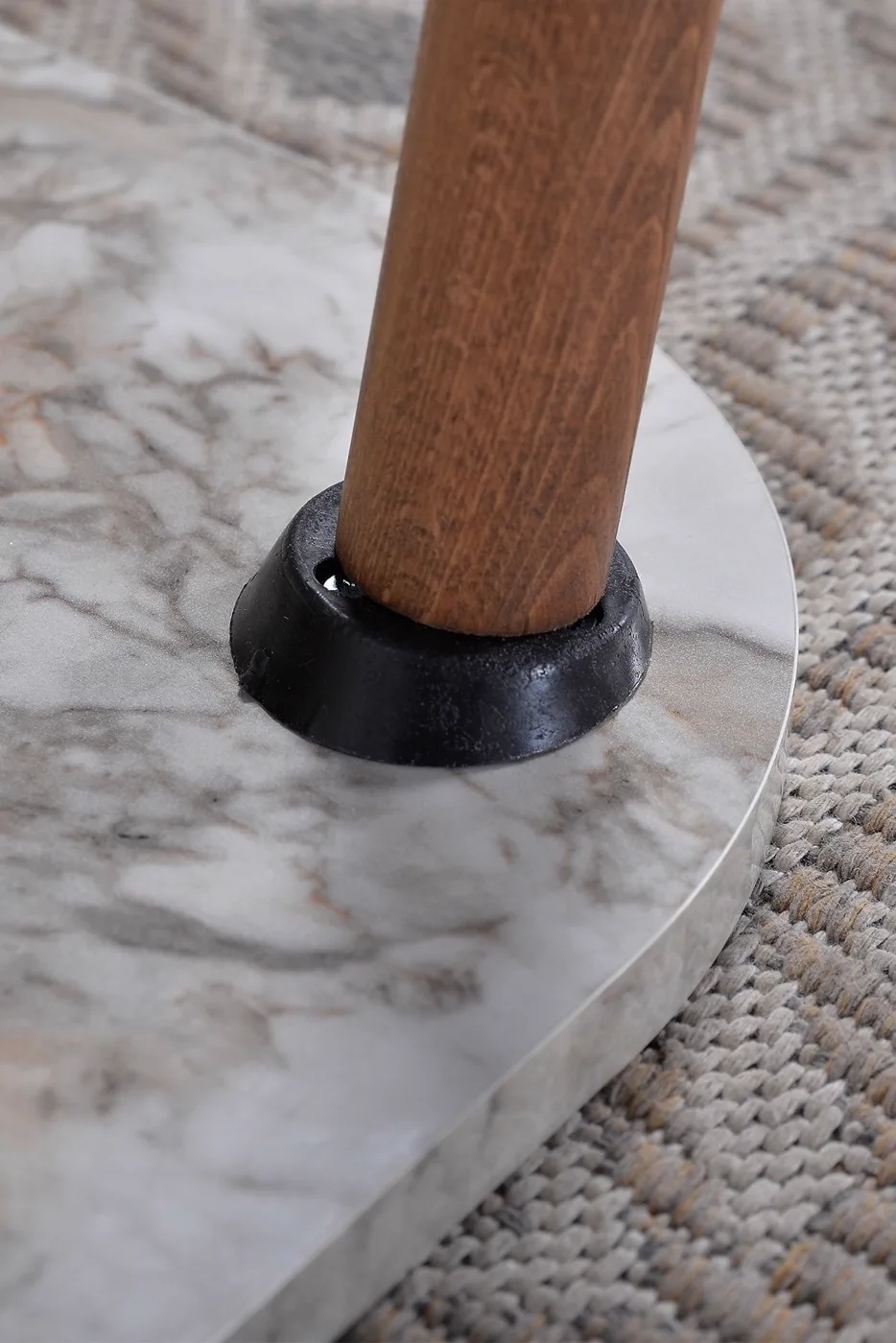 Torna Rectangular Coffee Table - White Marble Effect