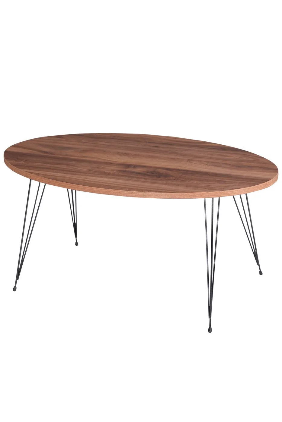 Wire Leg Oval Coffee Table - Atlantic Pine
