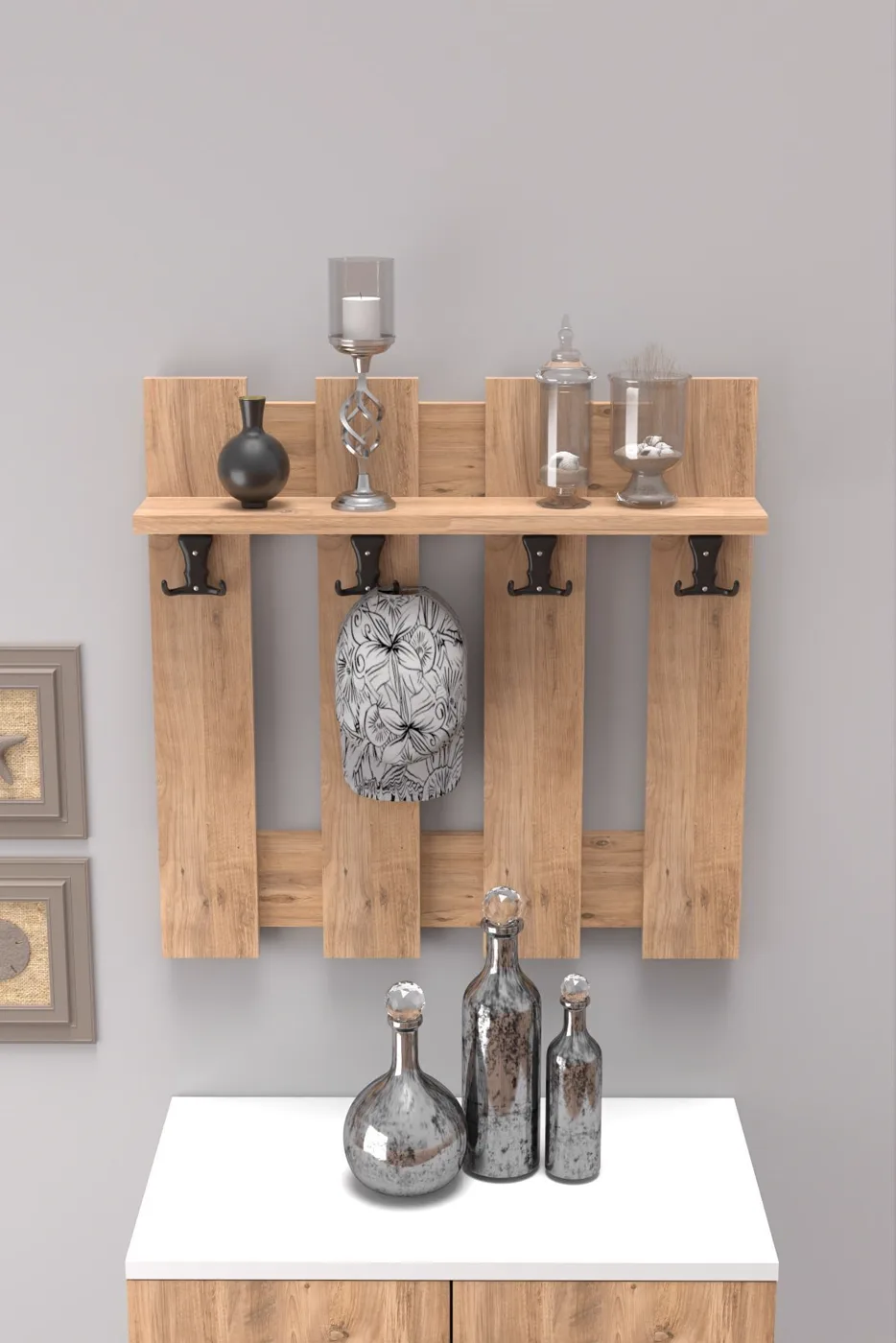 Country Wall Coat Rack - Atlantic Pine