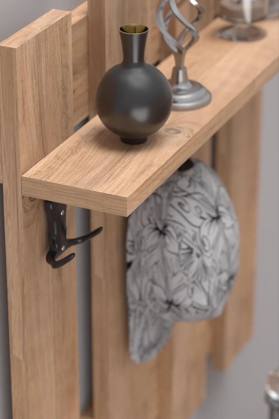 Country Wall Coat Rack - Atlantic Pine