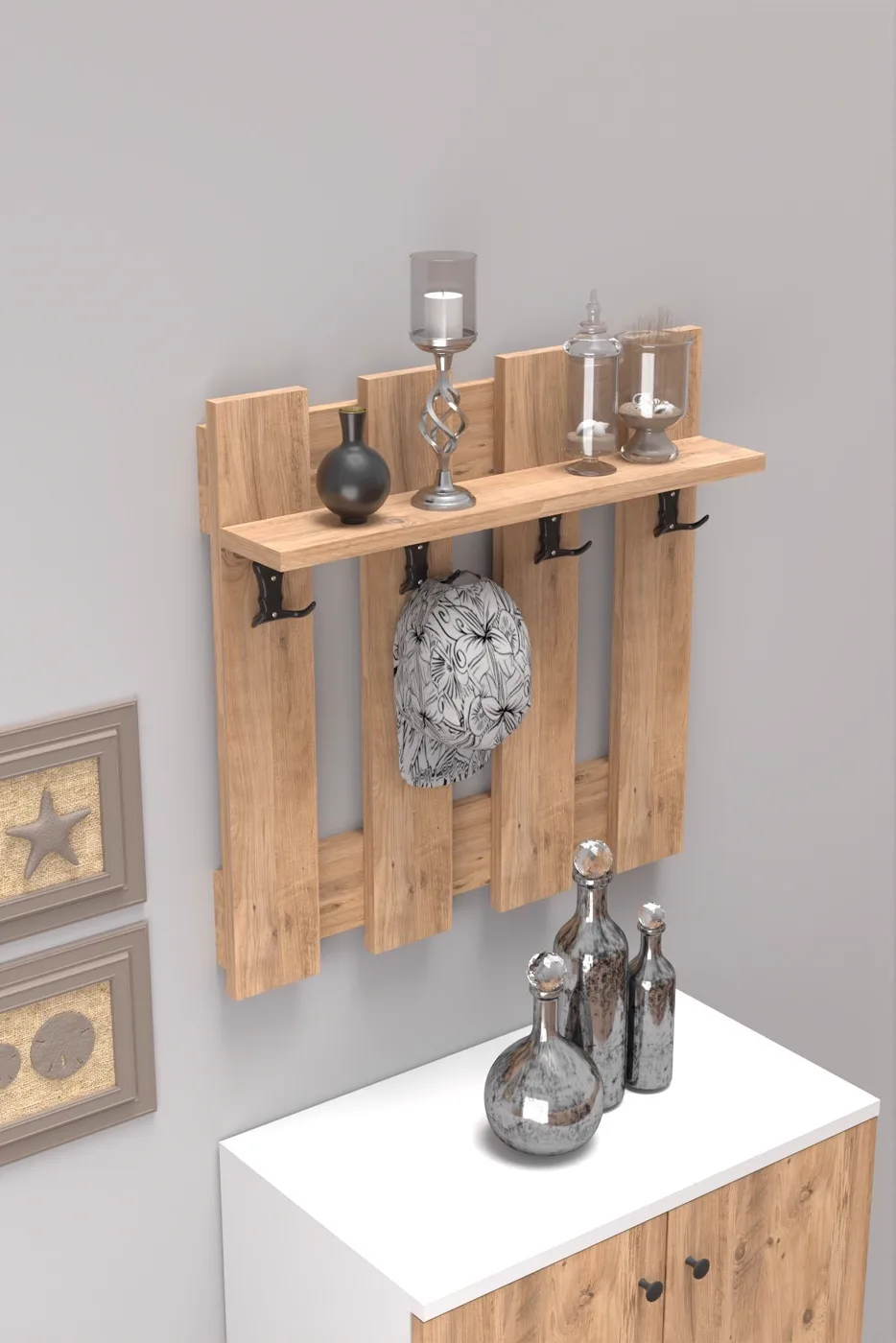 Country Wall Coat Rack - Atlantic Pine