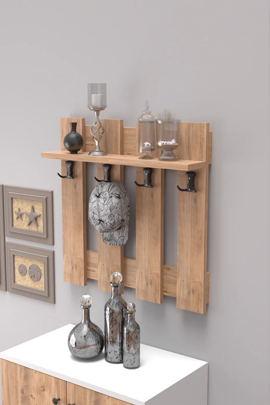 Country Wall Coat Rack - Atlantic Pine