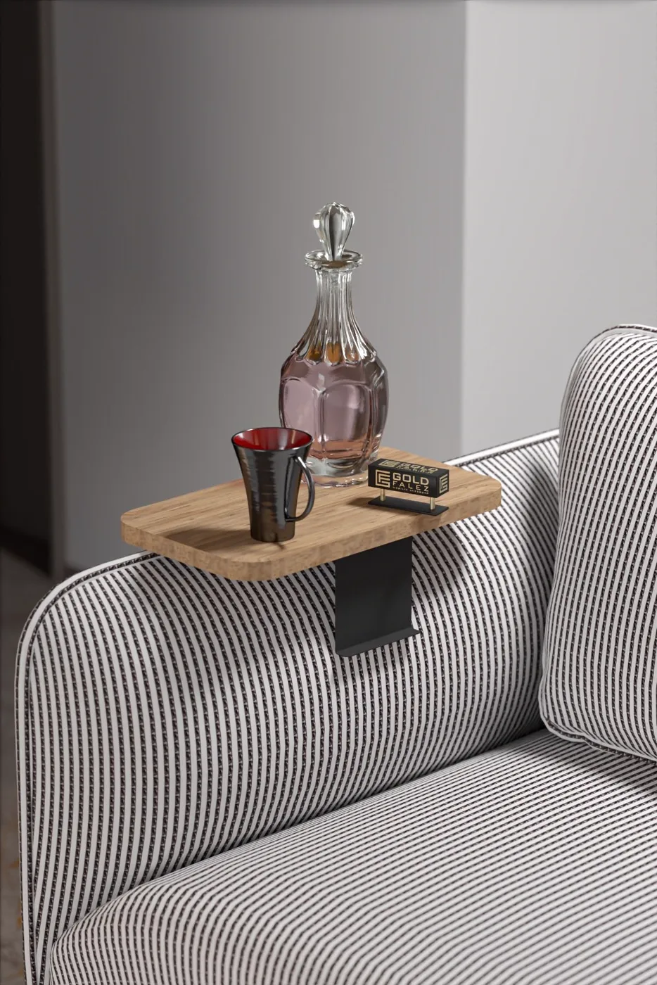 Rectangular Adjustable Tray Side Table - Atlantic Pine