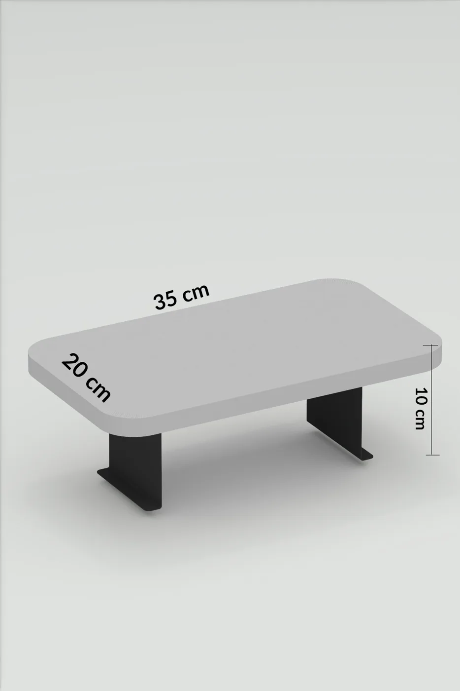 Rectangular Adjustable Tray Side Table - Gordion