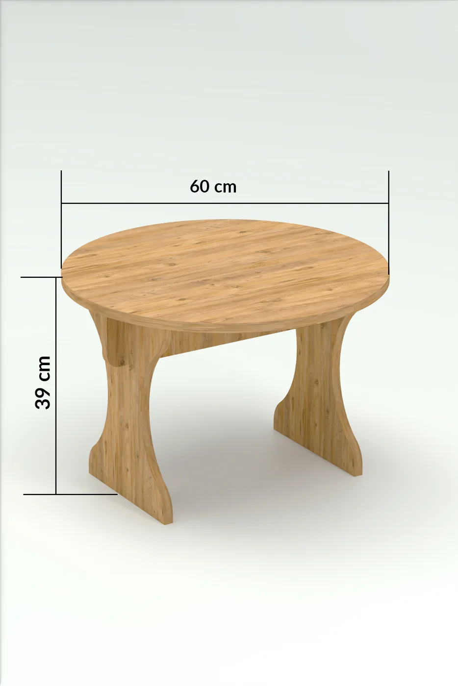 Mantar Round Coffee Table - Atlantic Pine