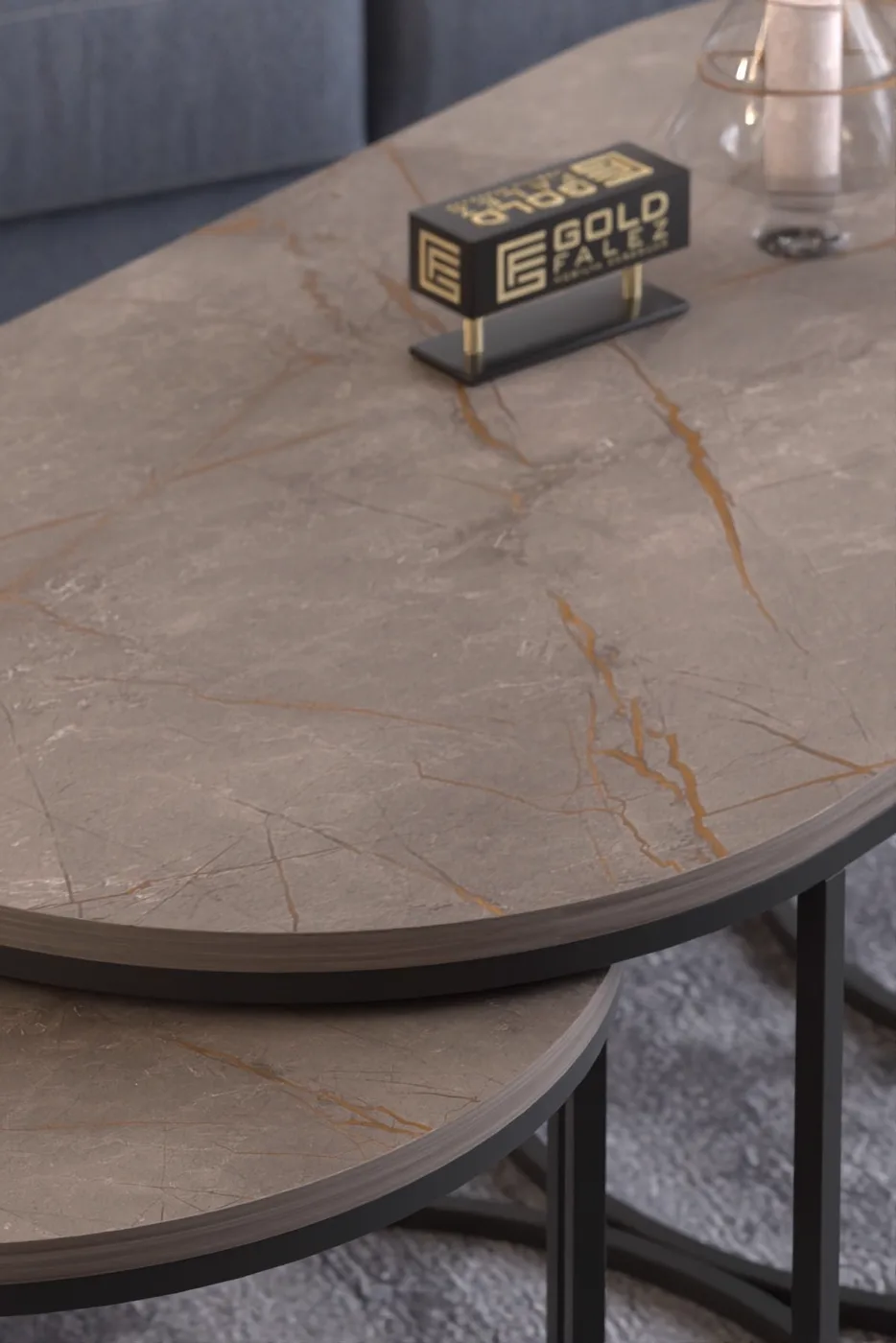 Dolunay ensemble table basse et table d'appoint - Gordion